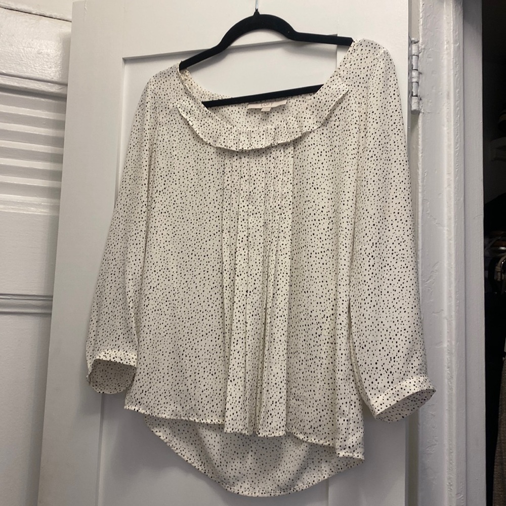 LOFT Dot Blouse